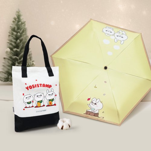 雨之情/雨之戀 YOSISTAMP 呦嘻百分百自動傘&環保棉布