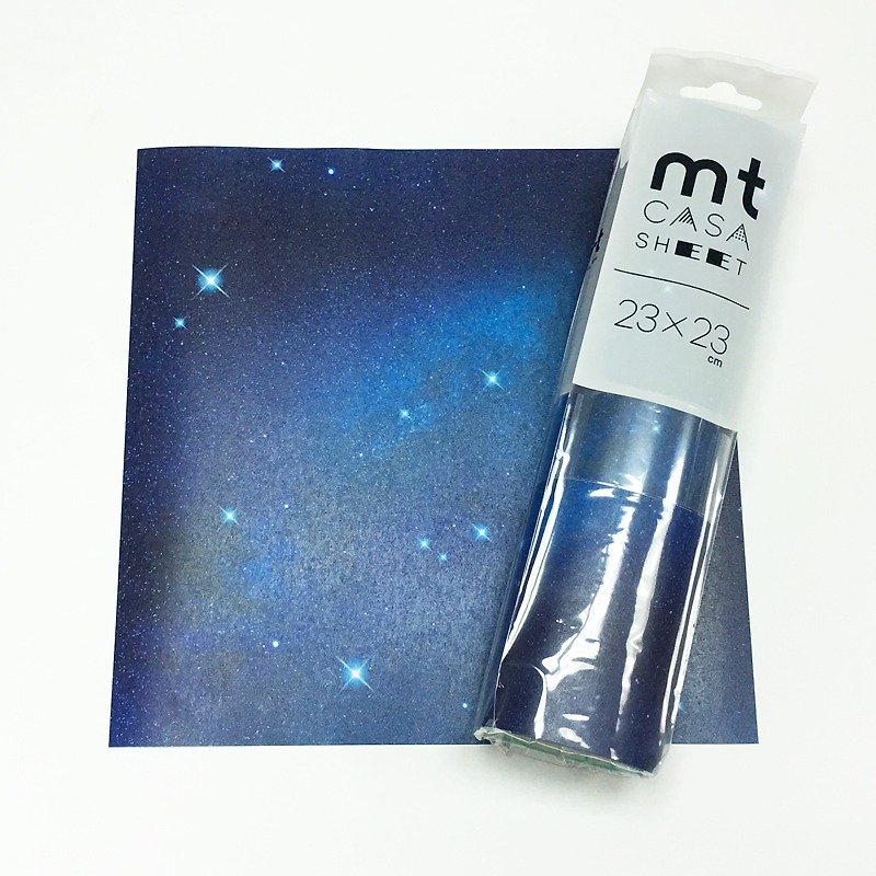 KAMOI mt CASA SHEET Decorative Wall Sticker (S) [Night Starry Sky (MT03WS2310)] - ตกแต่งผนัง - กระดาษ สีน้ำเงิน