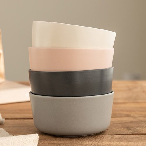 Korea SSUEIM Mariebel series Morandi ceramic soup bowl 2-piece set 13cm  three colors optional - Shop ssueim-tw Bowls - Pinkoi