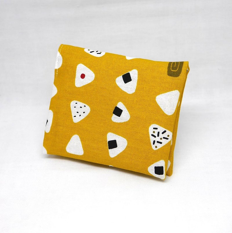 Japanese Handmade Sanitary napkins Bag - กระเป๋าเครื่องสำอาง - ผ้าฝ้าย/ผ้าลินิน สีเหลือง