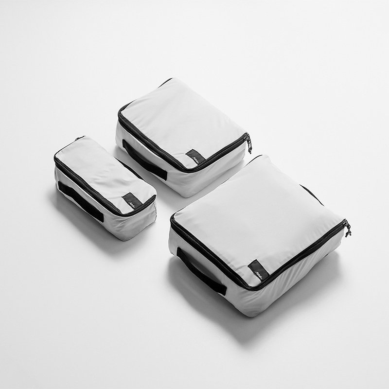 Matador Packing Cube Set zipper travel storage bag (set of 3) - Toiletry Bags & Pouches - Nylon White