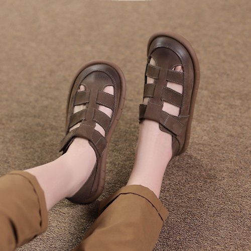 Dwarves 羅馬涼鞋復古透氣鏤空女鞋