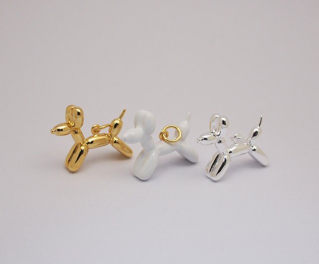 バルーンドッグネックレス(小)、ホワイト - ショップ maryloujewelry その他 - Pinkoi