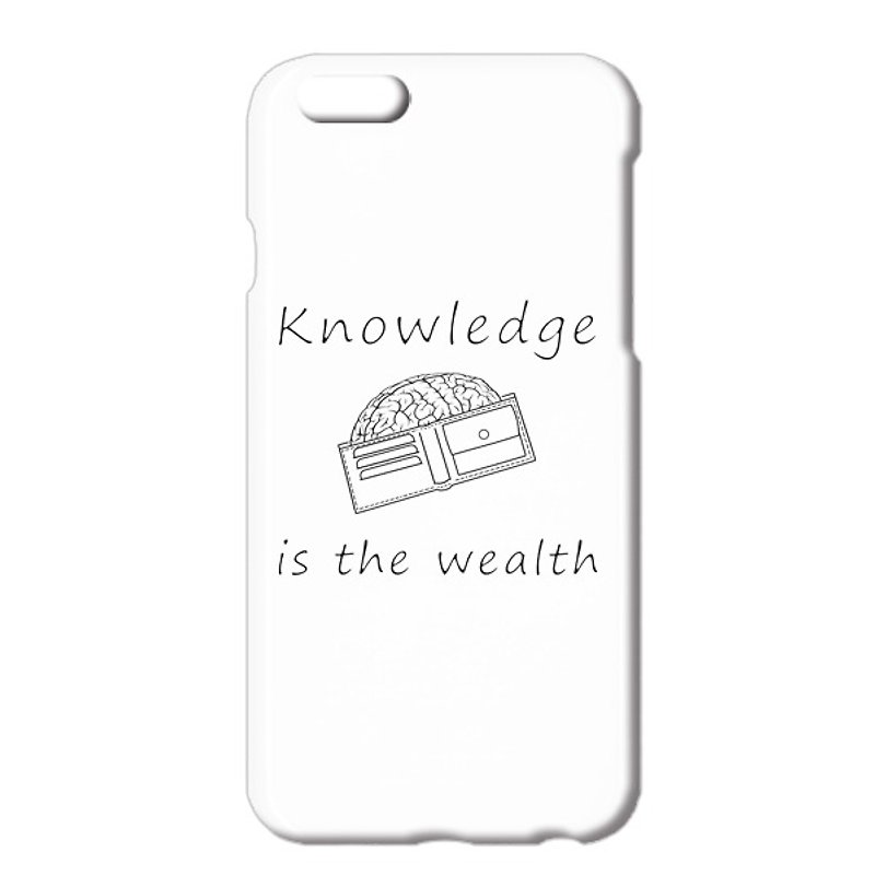 [iPhoneケース] Knowledge is the wealth 2 - スマホケース - プラスチック ホワイト