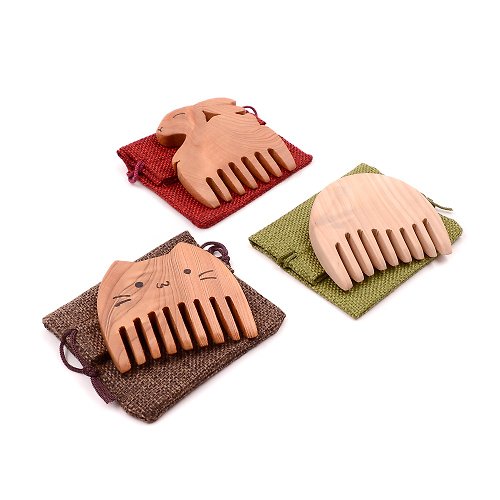 芬多森林 台灣檜木梳-造型手工梳|防靜電梳理美髮的髮梳,按摩頭皮的木梳子