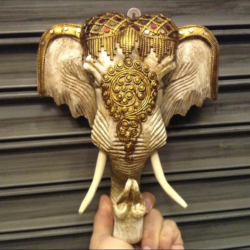elephant - Wall Décor - Wood Gold