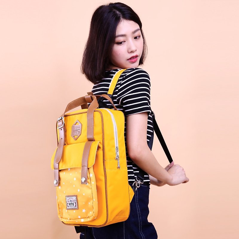 2017 Twin Series ║ Cosmic Roaming Pack (M) - Flower Yang ║ ║ - Backpacks - Paper Yellow