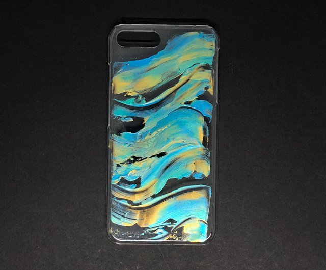 Acrylic Hand Paint Phone Case iPhone 7 8 Blue Hammock Shop