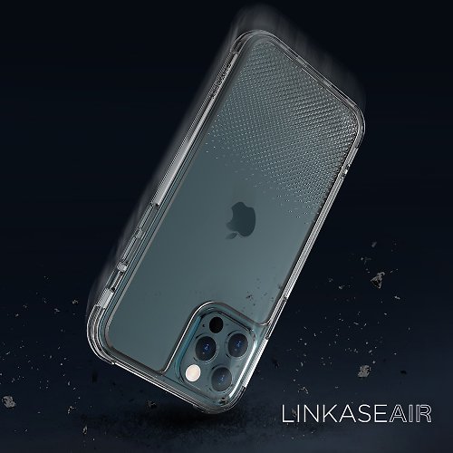ABSOLUTE LINKASEAIR 防摔抗菌蝕刻玻璃殼 iPhone12 Pro Max 6.7吋 漸變