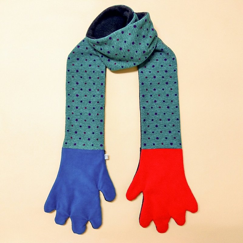 Mr.WEN  Gloves scarf –Taro - ผ้าพันคอถัก - วัสดุอื่นๆ สีม่วง