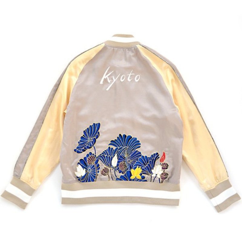 KYOTO SOUVENIR JACKET GRAY - 女大衣/外套 - 絲．絹 