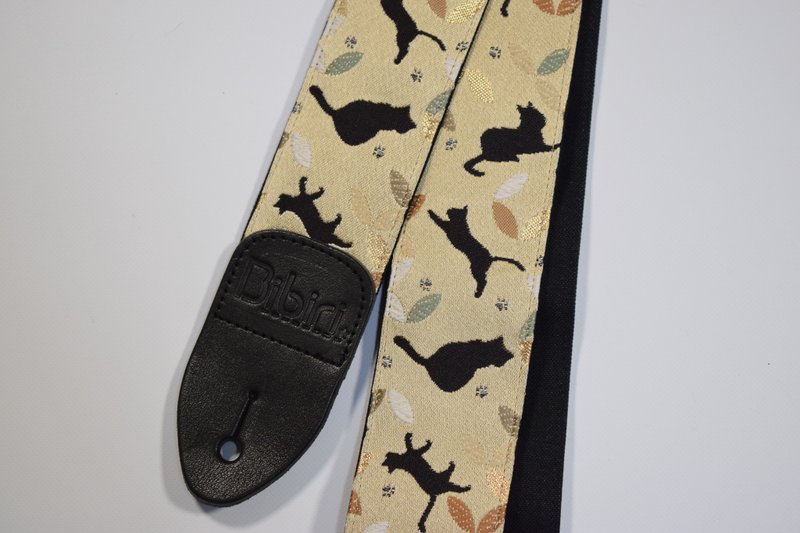 Canvas guitar strap  Kurashiki canvas & Tochigi leather - Other - Cotton & Hemp Khaki