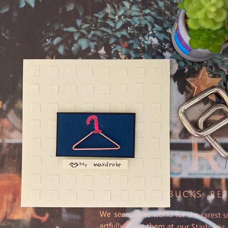 -In Stock-Classic Mini Fashion (Rose Gold Hanger)/Birthday Card/Handmade Card/Universal Card - Cards & Postcards - Paper White