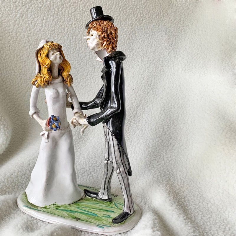 義大利 Bencini ltaly 手工瓷器雕塑│ Promise Wedding - 擺飾/家飾品 - 陶 多色