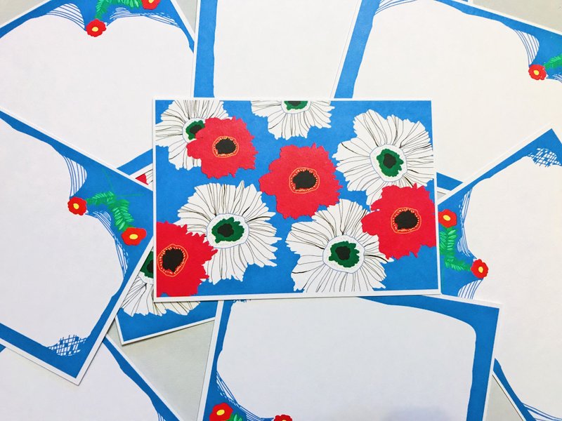 Winter sun and flowers postcard - Cards & Postcards - Paper 