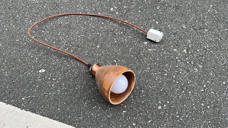 手拉坏原礦土吊燈含軌道燈頭整組 - 燈具/燈飾 - 陶 咖啡色