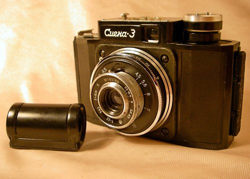 geokubanoid SMENA-3 GOMZ 35mm 底片相機 40mm 4.5 T-22 鏡頭俄羅斯柯達 LOMO