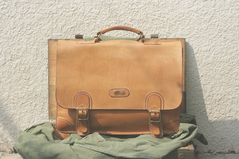 Leather bag _B057 - Backpacks - Genuine Leather Brown