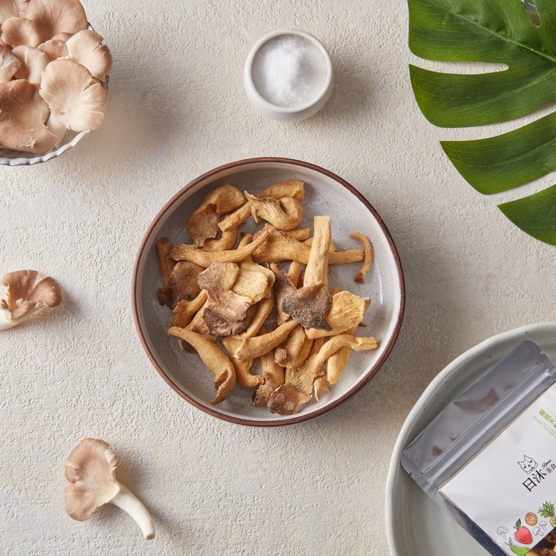 Special Selection Mushroom Crisps (Sea Salt Flavor) - Taste the elegant and charming umami of Xiuzhen Mushrooms - Dried Fruits - Fresh Ingredients Brown