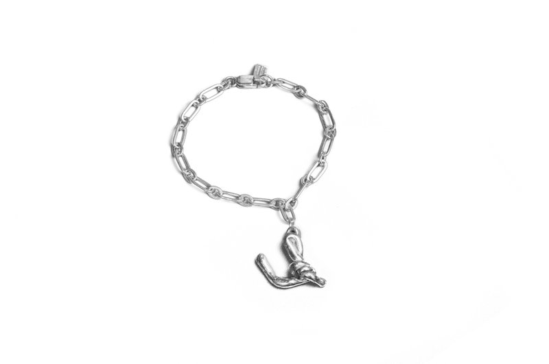 Knot Alphabet Bracelet Silver 99.99 / U / - Bracelets - Sterling Silver Silver