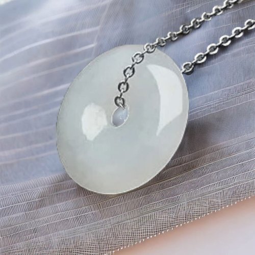 瓔珞珠寶盒 E.L.Jewelry Box 冰糯種翡翠平安扣項鍊 | 天然緬甸玉翡翠A貨