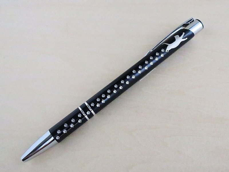 Can be selected stamped Cat and meat ball after ballpoint pen Black Gift wrapping Christmas Gift - Other Writing Utensils - Other Metals Black