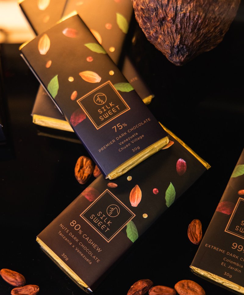 São Tomé Gracinda Manor│99% Ultra Dark Pure Chocolate-Gold Medal Award - Chocolate - Fresh Ingredients Brown