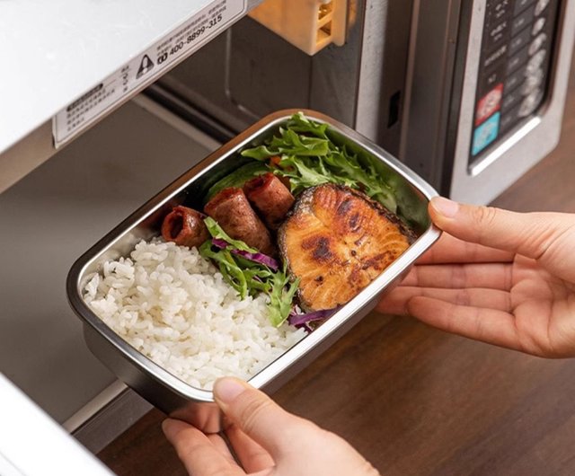 304ステンレス 保温弁当箱 電子レンジ対応*9 弁当箱 保温 2段 おしゃれ 四角 大容量 1400ml 電子レンジ加熱