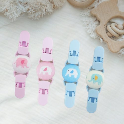 QQ rabbit 手工嬰幼兒精品 彌月禮盒 粉彩大象-4款可選。手帕夾