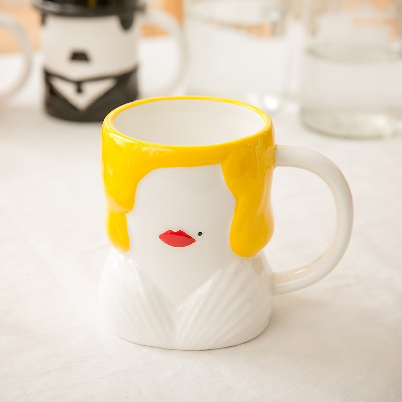 sunart mug-Monroe - แก้ว - ดินเผา สีเหลือง