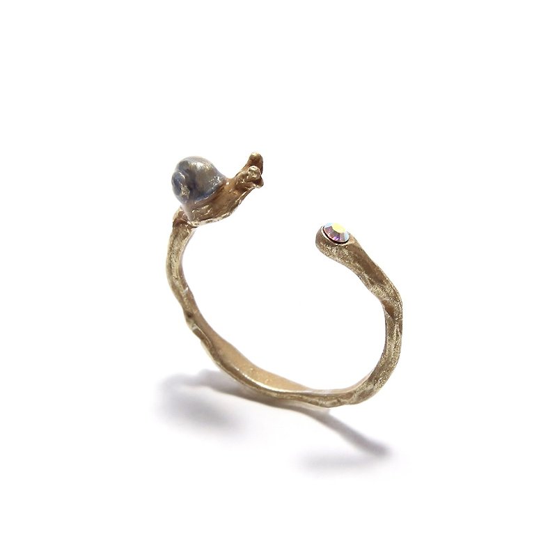 Snail Ring Snail Ring RN161 - General Rings - Other Metals Gold