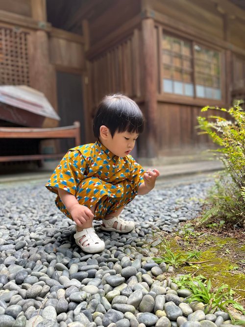 MarMarBarBar手作童衣 甚平和服-和風4 睡衣 嬰兒 包屁衣 連身褲富士山 抓周 新bb衫