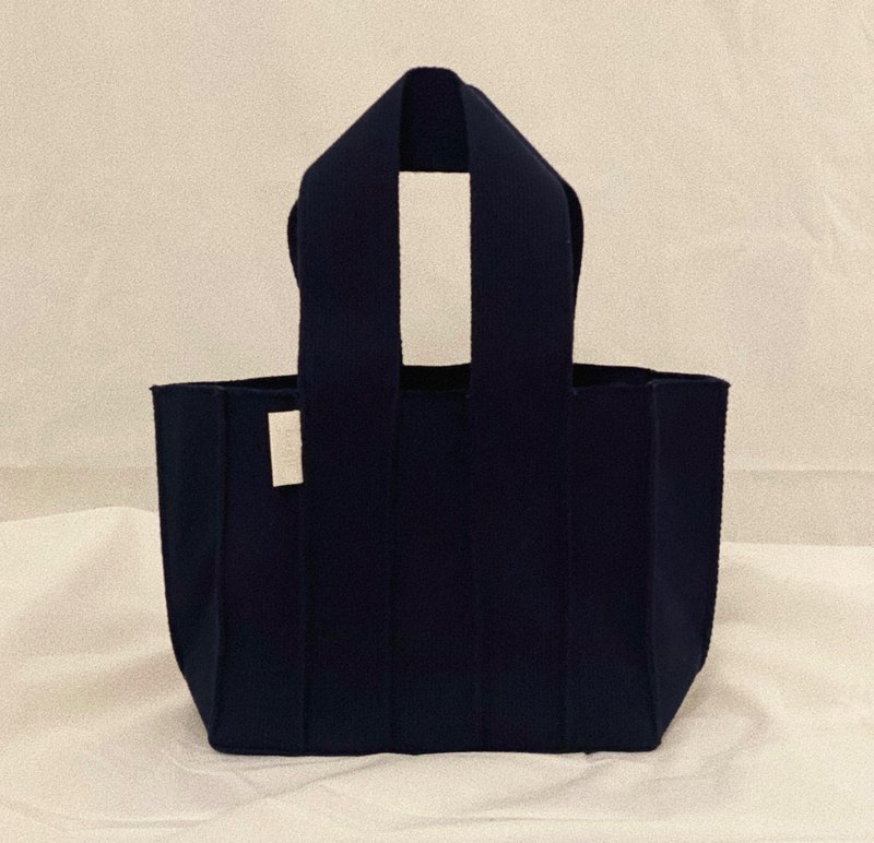 Weave_Medium tote_navy (4colors) - กระเป๋าถือ - ผ้าฝ้าย/ผ้าลินิน 