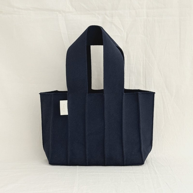 Weave_Medium tote_navy (4colors) - 手提包/手提袋 - 棉．麻 