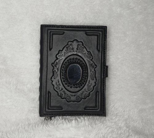 Dragon Kingdom GMA 3D leather notebook,dungeons and dragons book,grimoire,black mirror,gift,ritual