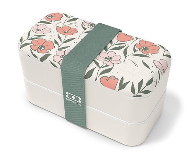 MONBENTO-Original Double-Layer Lunch Box-Colorful Flowers