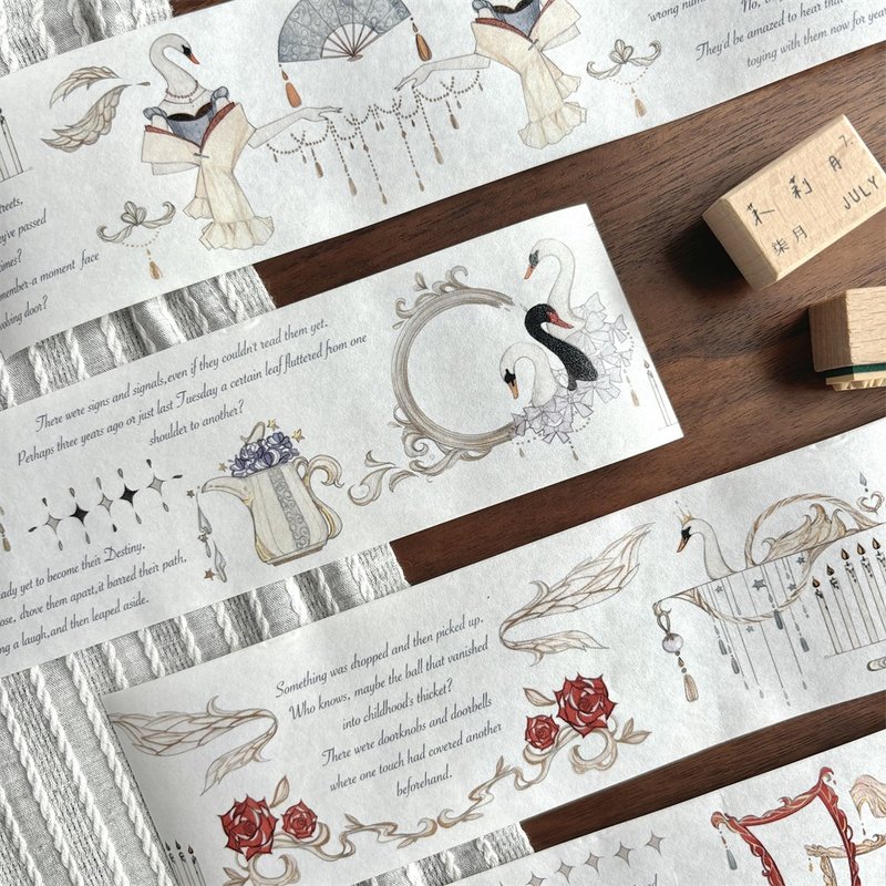 Swan City Washi Tape - Washi Tape - Paper Multicolor