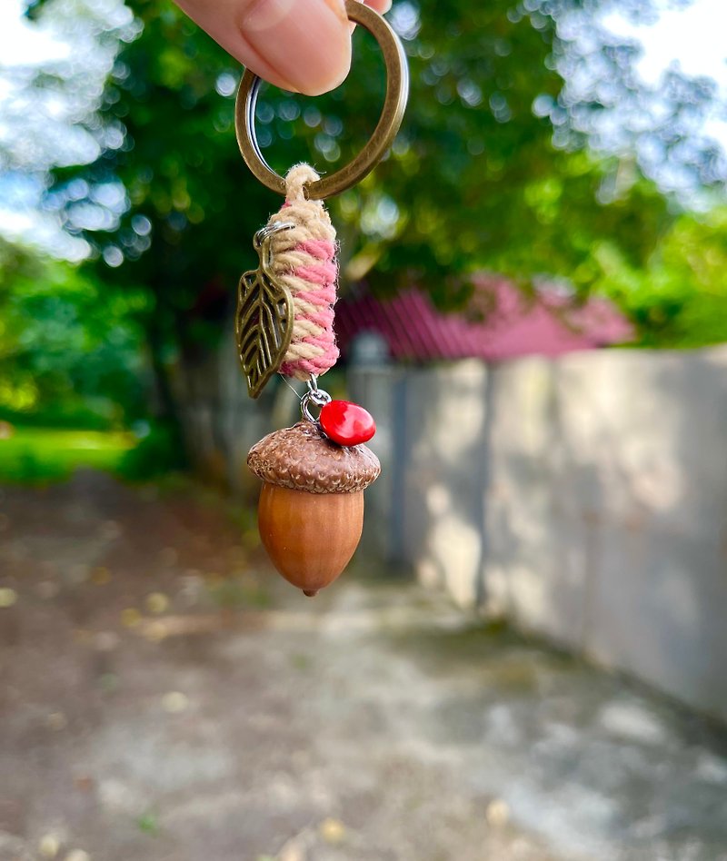 Plant Keychain-Natural Acorn/Dried Fruit/Quick Shipping - Keychains - Plants & Flowers 
