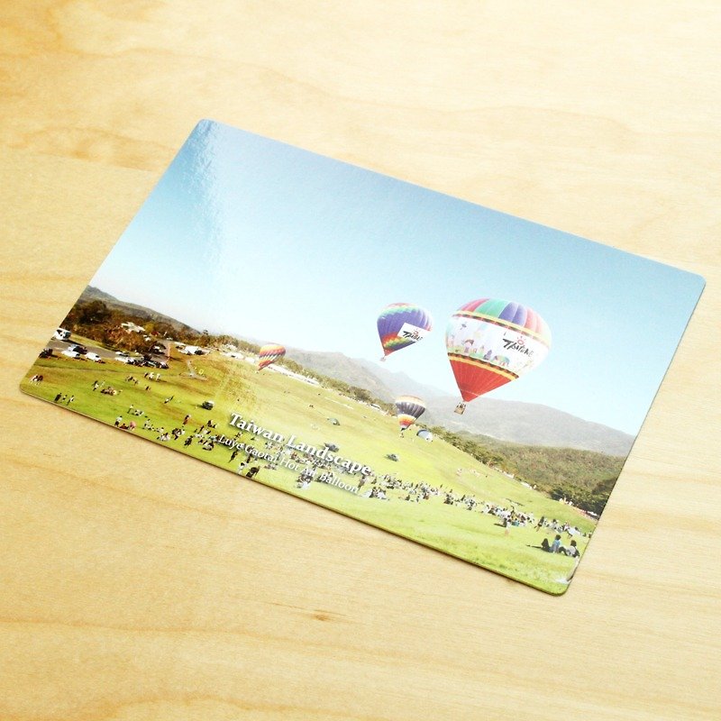 台湾の風景-鹿野高台の熱気球 - カード・はがき - 紙 多色
