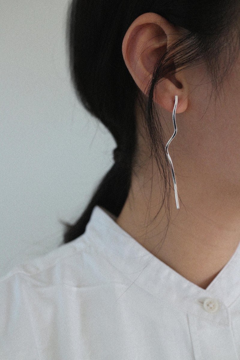 silver lining (in pair) | earring - Earrings & Clip-ons - Sterling Silver 