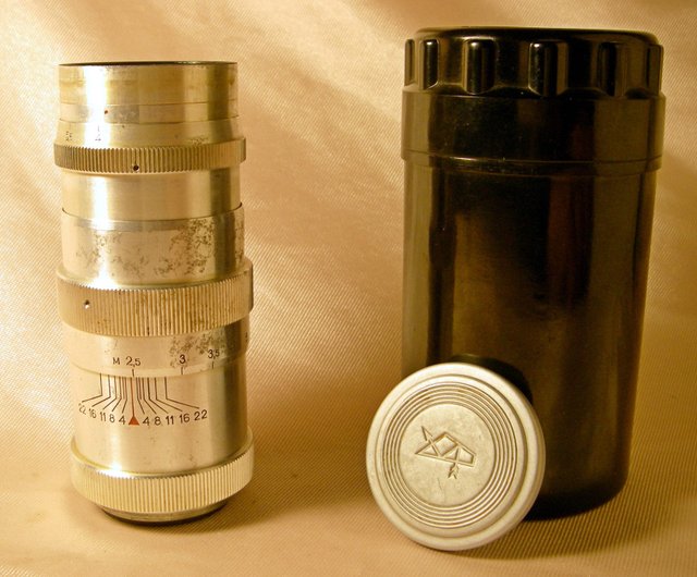 JUPITER-11 135mm f4 レンズ レッド P M39 LTM ライカ ゾルキ
