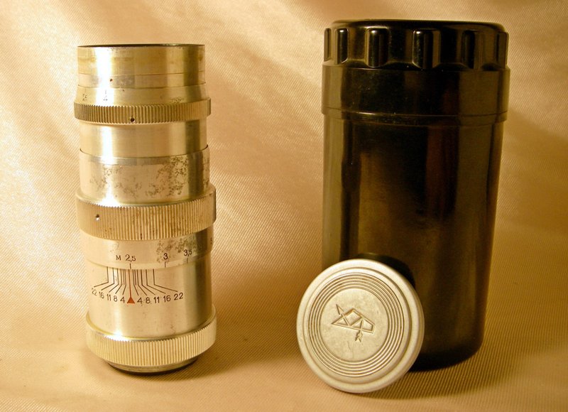 JUPITER-11 135mm f4 鏡頭紅色 P 適用於 M39 LTM Leica Zorki FE - 相機/拍立得/底片相機 - 玻璃 
