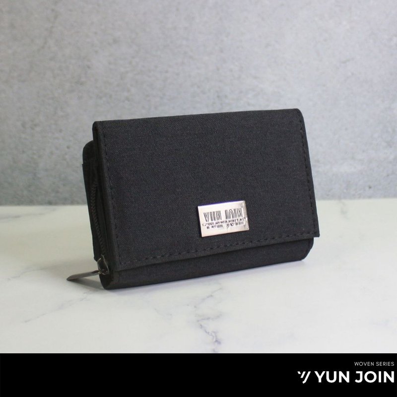 [Graduation Ceremony] YUN JOIN-WOVEN nylon texture hijab short clip texture - Wallets - Nylon Blue