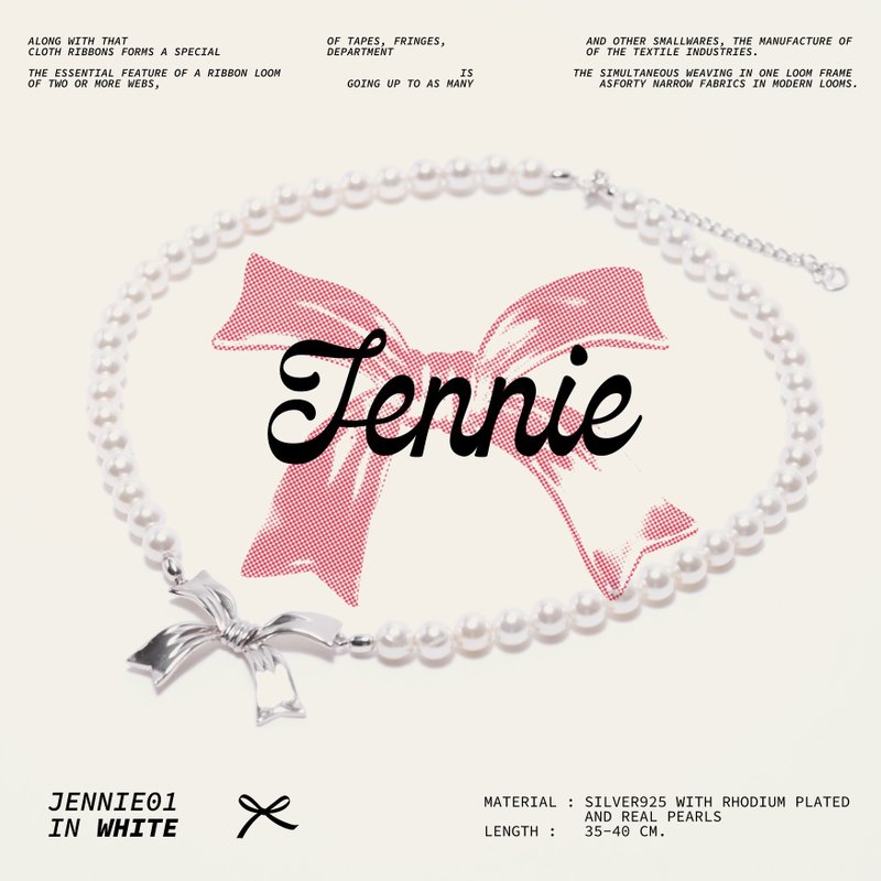 Ctrlshift - JENNIE01 (white) - 項鍊 - 純銀 