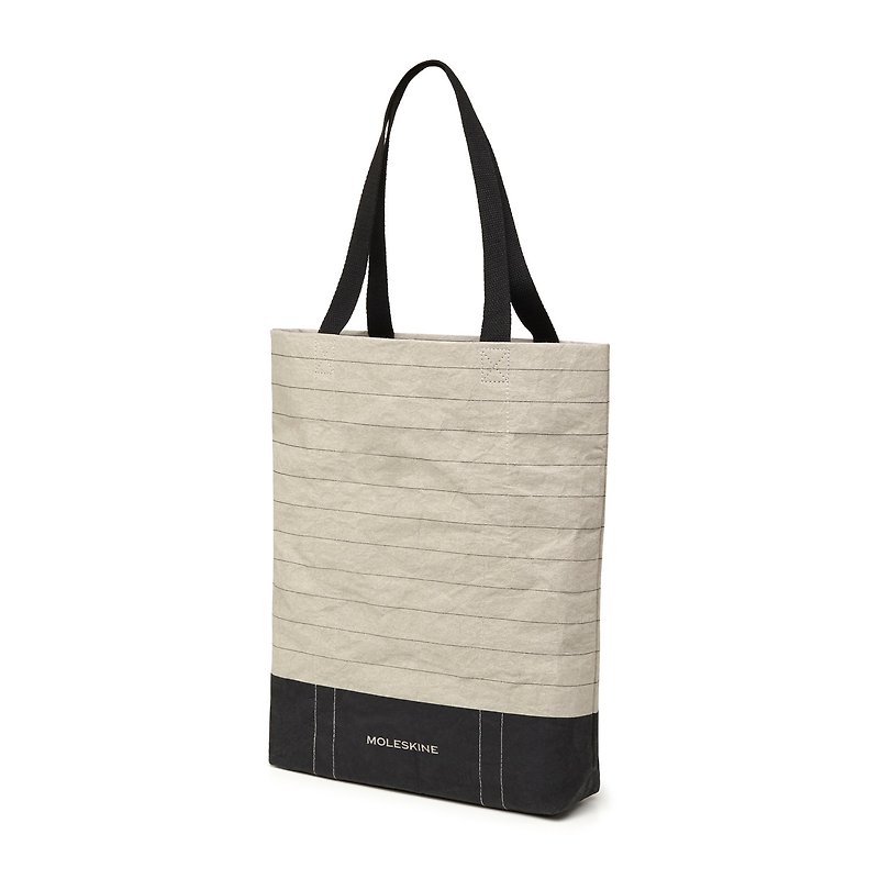 [Special offer] GO SHOPPER Tote Bag-Horizontal Line - Handbags & Totes - Other Materials Khaki