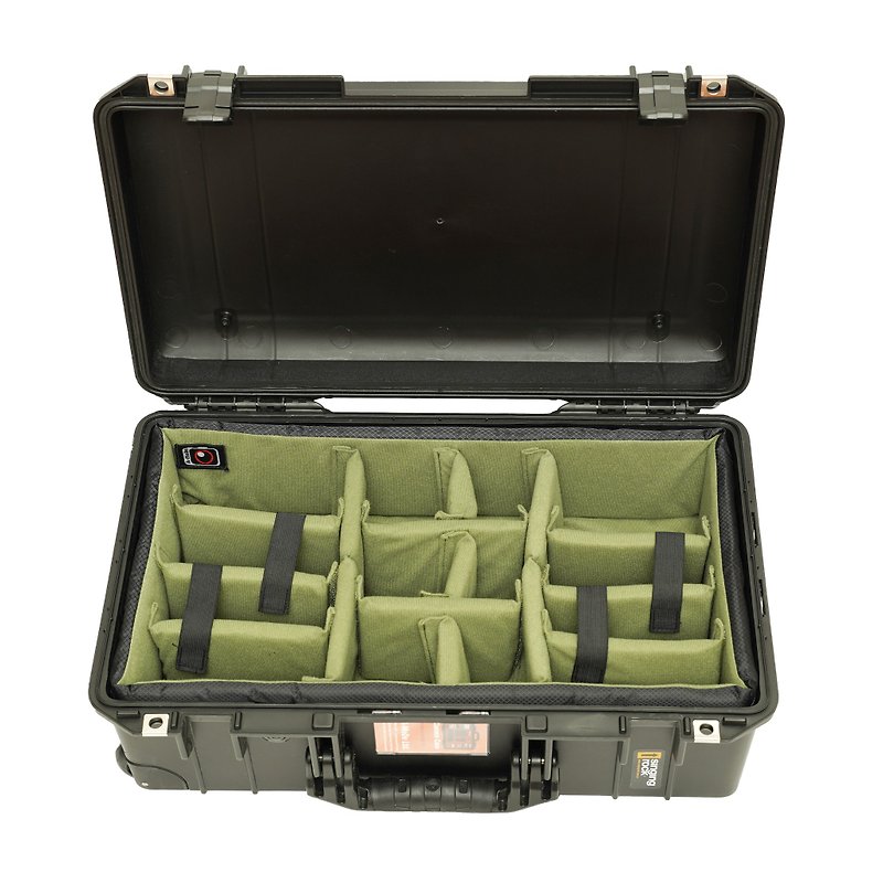 Padded divider set to fit Pelican 1535 - Camera Bags & Camera Cases - Waterproof Material Green