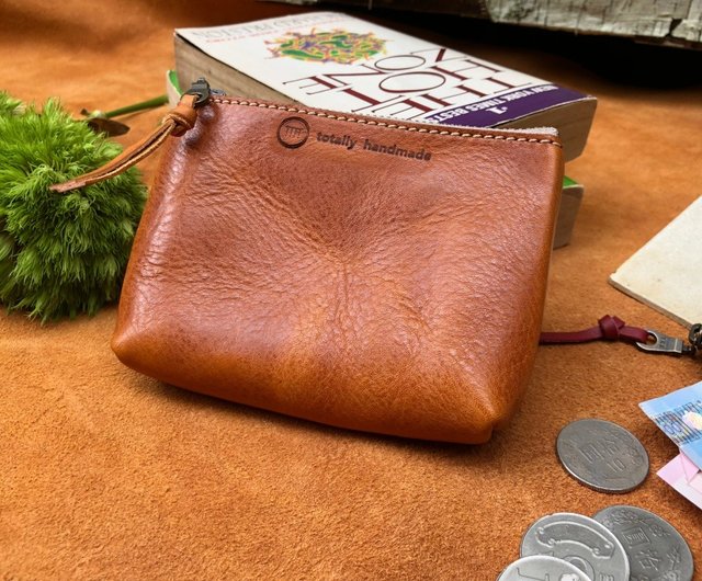 cowhide coin purse