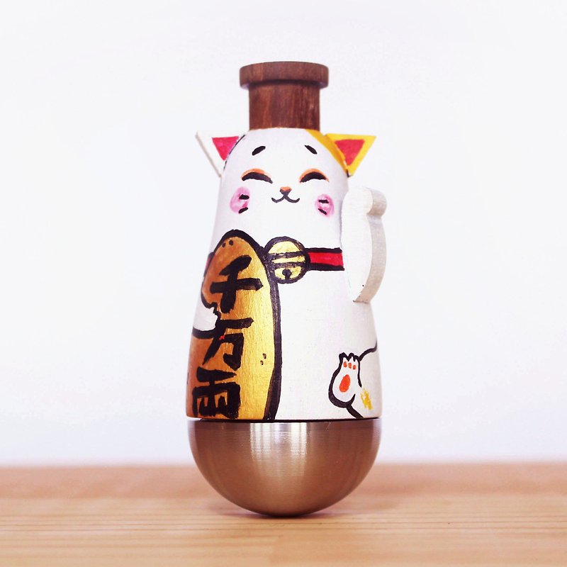 Wen Sen Di – Xiaoyu Lucky Cat Kazoo KAZOO Doll - กีตาร์เครื่องดนตรี - ไม้ ขาว
