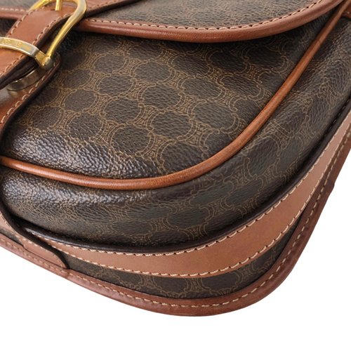 日本直送 名牌中古包 】CELINE セリーヌ マカダム ショルダー