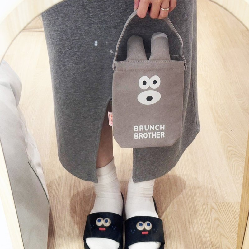 Romane Brunch Brother x 楽Wandatutu Drink Cup Bag - ถุงใส่กระติกนำ้ - วัสดุอื่นๆ 